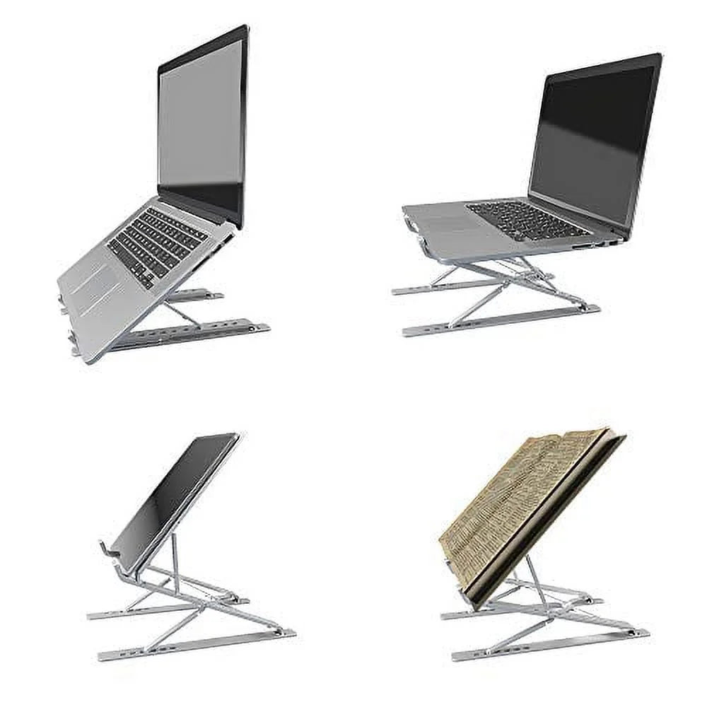 WOVTE Computer Stand Adjustable Computer Riser Ergonomic Computer Tray for Tablet & Computer (10inch - 15.6inch) for iPad, for MacBook Pro/Air, Surface Computer, Samsung, HP Notebook