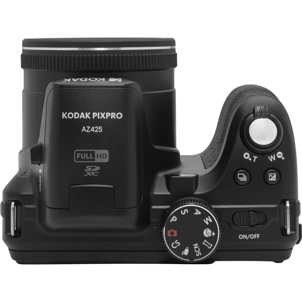 Kodak PIXPRO AZ425 Digital Camera (Black) + Spider Tripod + Case - 32GB Kit
