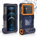 UrbanX Professional [15m/50ft] Swimming Diving Surfing Snorkeling Photo Video Waterproof Protective Case Underwater Housing for vivo Y21s And all Phones Up to 6.9 Inch LCD with Lanyard