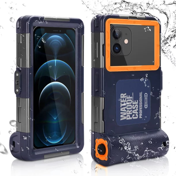 UrbanX Professional [15m/50ft] Swimming Diving Surfing Snorkeling Photo Video Waterproof Protective Case Underwater Housing for vivo Y21s And all Phones Up to 6.9 Inch LCD with Lanyard