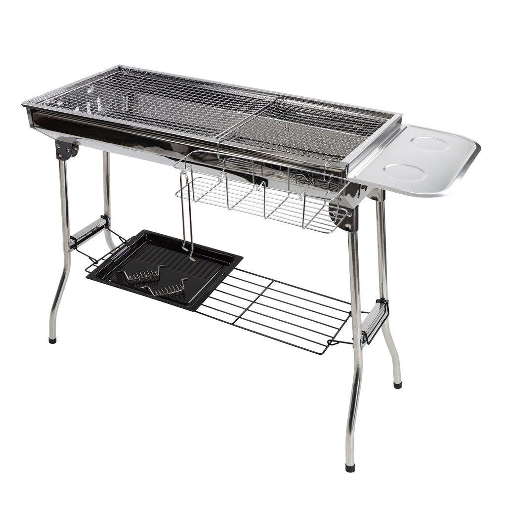 Neature Portable Charcoal Grill for Camping - 26.8in Tall Foldable BBQ Grill