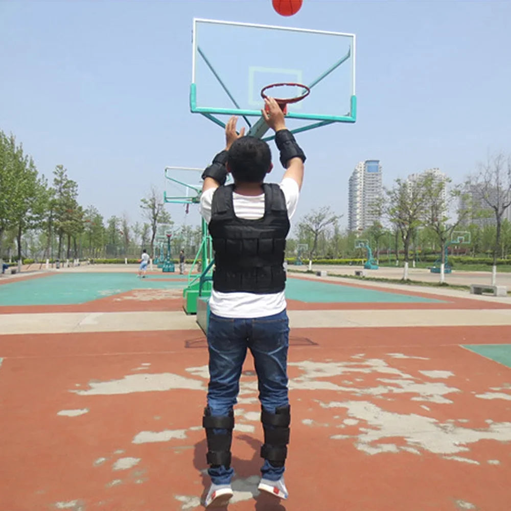 moobody Adjustable Weighted Vest Weight Jacket Oxford Exercise Weight Loading Cloth Strength Training 50kg Max. Load (Empty)