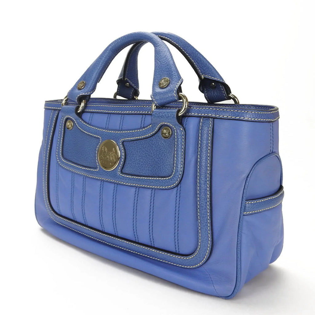 Pre-Owned Celine Handbag Boogie Bag 134023PLA.06BM Leather Blue Women's CELINE (Good)