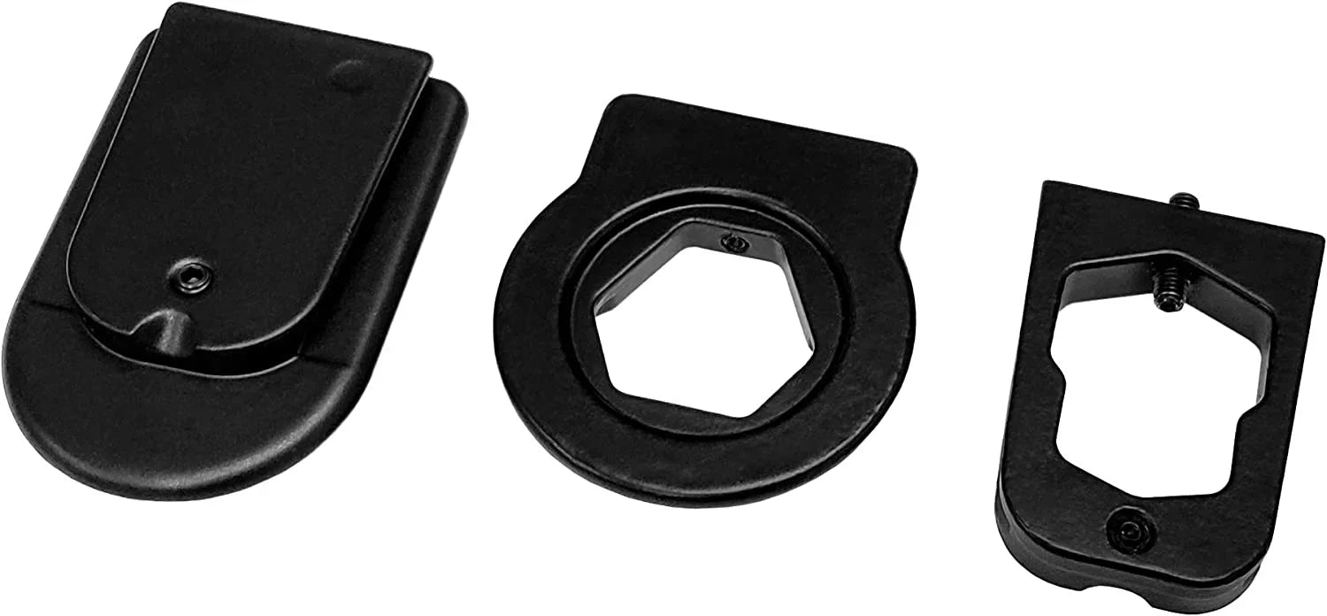 Master Tailgaters Rear View Mirror Three Metal Bracket Adapters for Volkswagen, Audi, Dodge, Ford, Honda