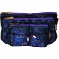 Laurel Burch Cosmetic Bag, Indigo Cats, Set of 3