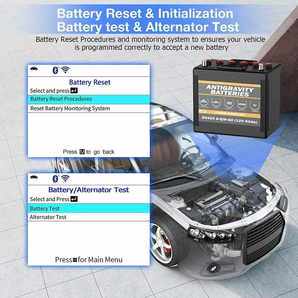INNOVA 6200P OBD2 Scanner Code Reader Full System ABS SRS Battery Registratio Oil Bluettoth Diagnostic Tool