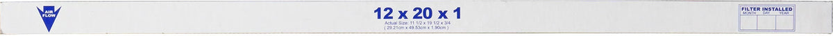 12x20x1 (11_1/2x19_1/2) Pure Green Plus Carbon Eco-Friendly Air Filters 3 Pack