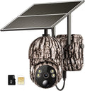 4G LTE Cellular Trail Cameras Include SD&SIM Card (Verizon/AT&T/T-Mobile) &Solar Panel, Game Cam Works No WiFi with 2K Live Feed via phone/360° Full View/Motion Activated/Night Vision/Playback