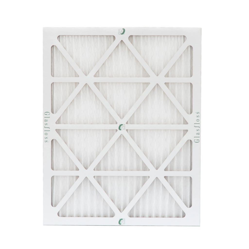 6 Pack of 16x20x1 MERV 10 Pleated Air Filters by Glasfloss. Actual Size: 15-1/2 x 19-1/2 x 7/8