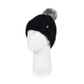 Heat Holders Women's Roll Up Pom Pom Hats .