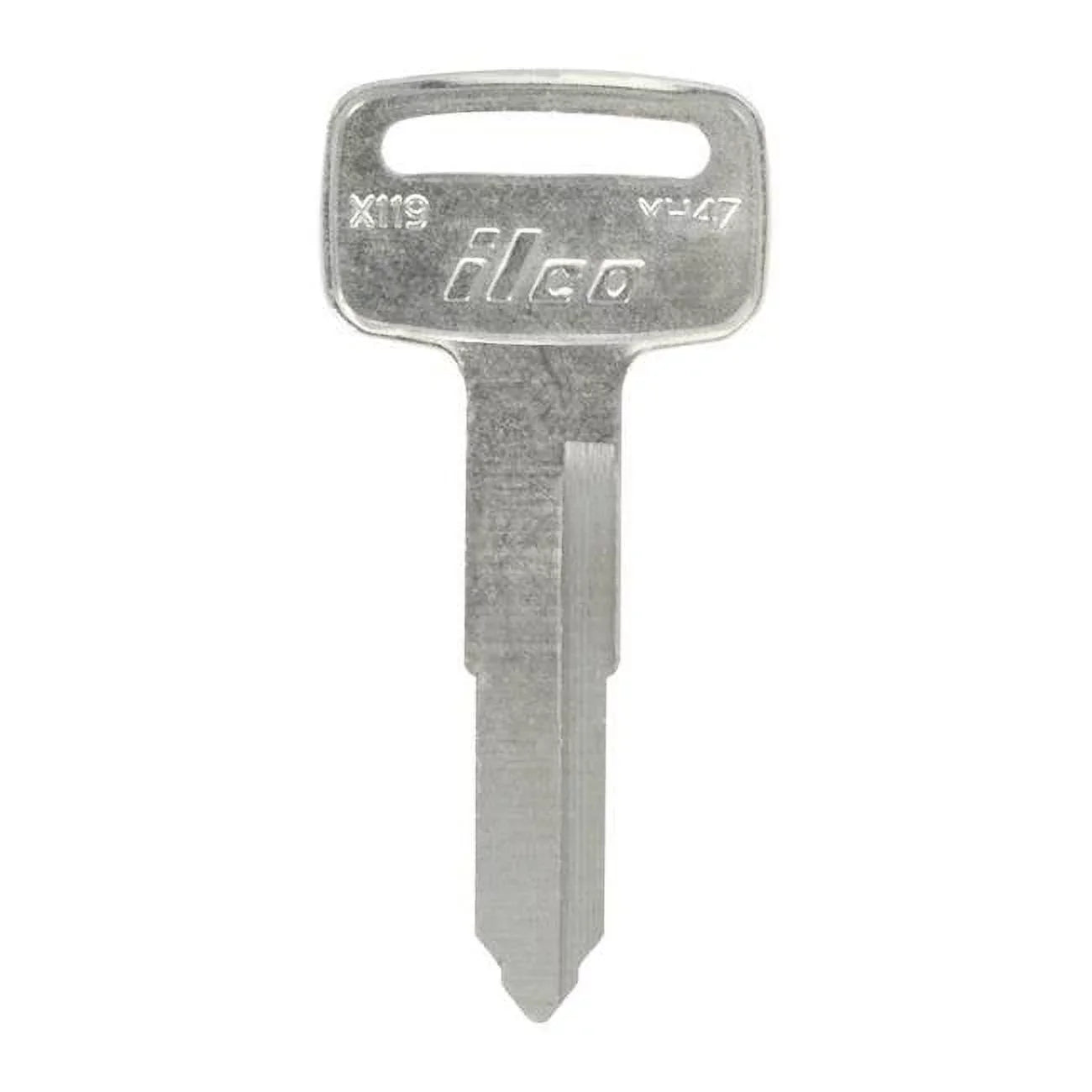 Hillman  Automotive Blank YM58 & X119 Double Sided Universal Key for Yamaha - Black & Silver - Pack of 10