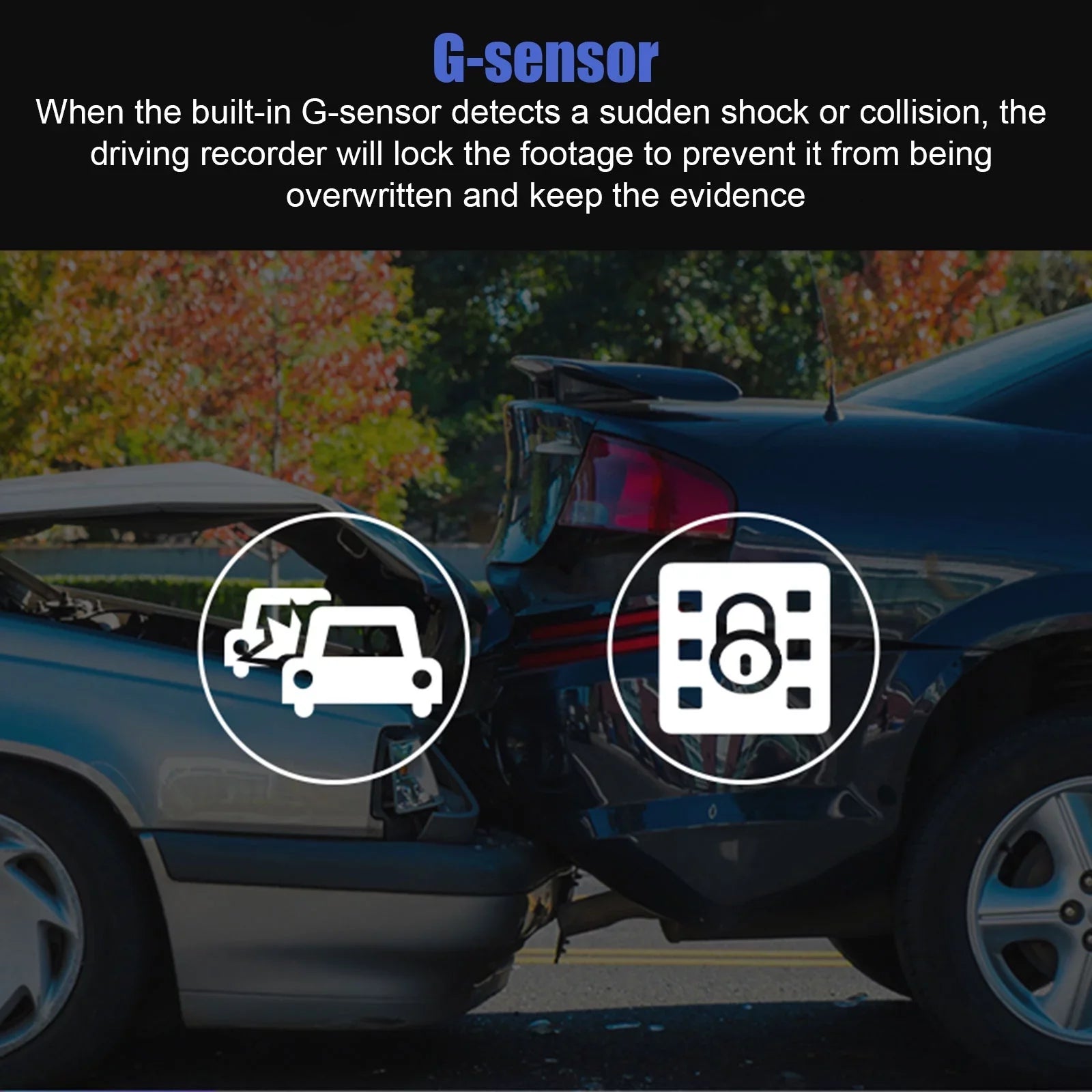 Dual Dash Cam, TSV 1080P Driving Recorder Camera for Cars, 170° Wide Angle Front Inside Camera with 3.16inch Screen, Night Vision, Loop Recording, G-Sensor, Parking Monitor, WDR