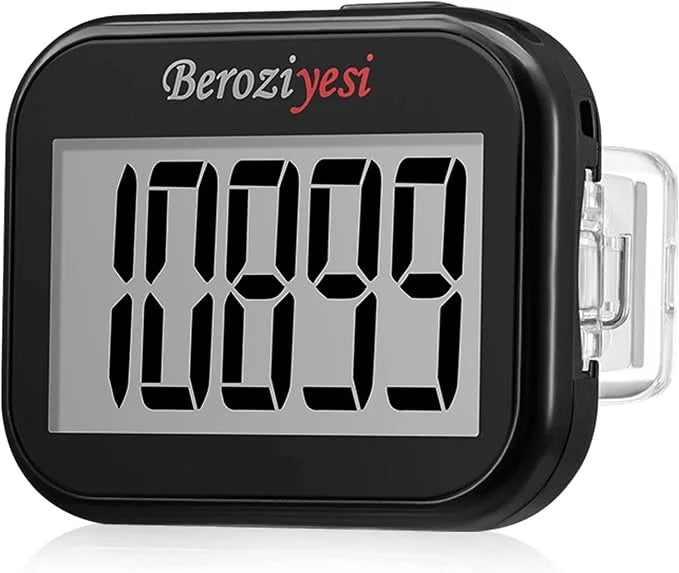 3D Pedometer for Walking, Simple Step Counter for Walking with Removable Clip and Lanyard, Accurate Pedometers for Steps, Step Tracker with Large Screen for Men Women and Kids