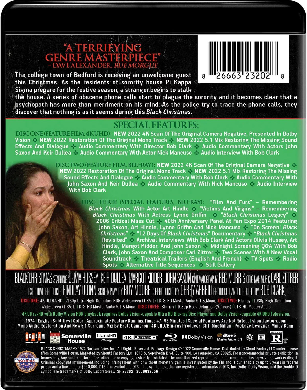 Black Christmas (4K Ultra HD), Scream Factory, Horror