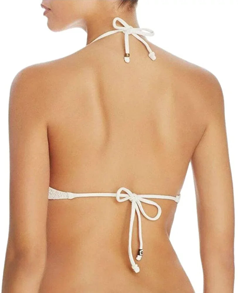 Polo Ralph Lauren Womens Crochet Solid Bikini Swimsuit Top Separates