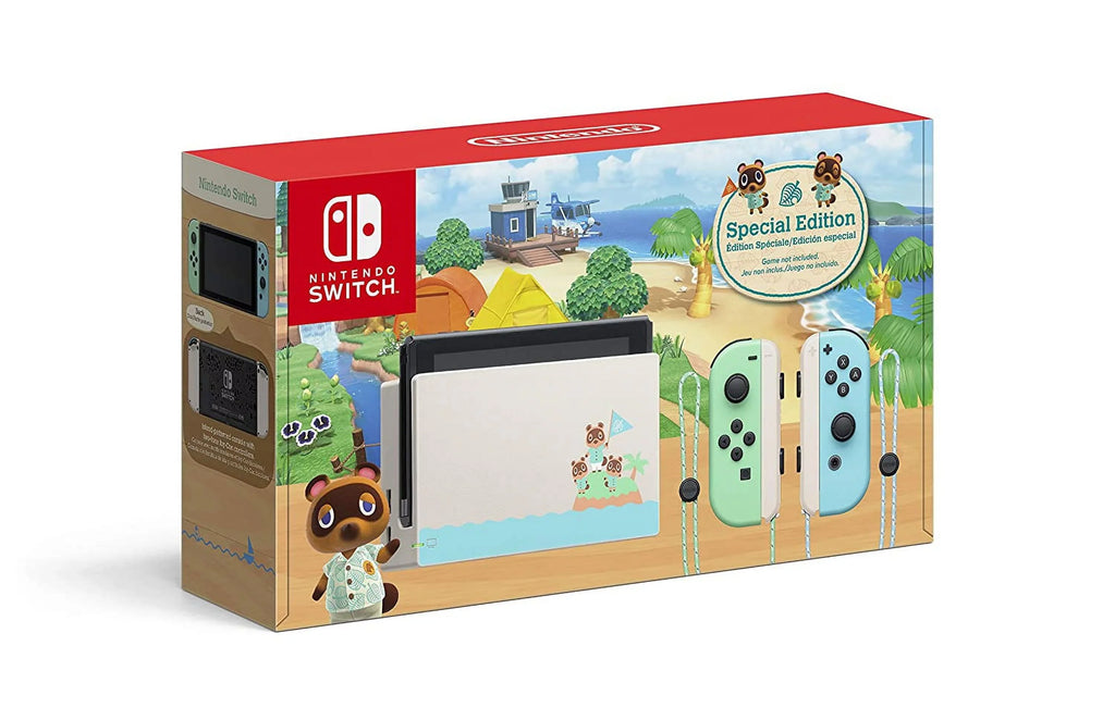 TEC Nintendo Switch Console, Animal Crossing: New Horizons Edition (Game Not Included)