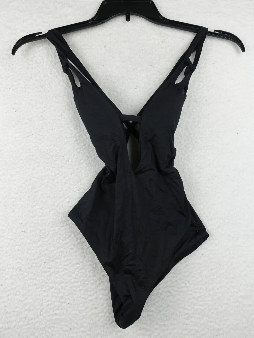BECCA Swimsuit XS - Black - Rebecca Virtue Color Code Skylar Plunge One-Piece