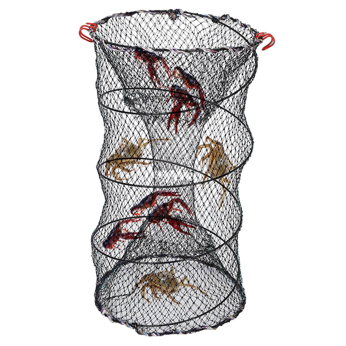 iMounTEK Crab Trap Net Bait Fishing Pot Cage for Shrimp Prawn Crayfish Lobster, 2 Packs, 22x11.8x11.8in