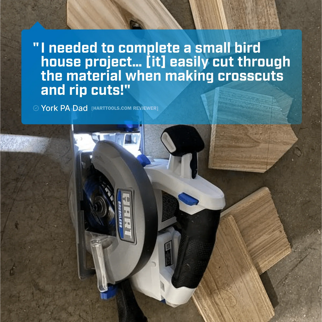 HART 20-Volt Brushless 5-1/2-inch Compact Battery-Powered Circular Saw (Battery Not Included)