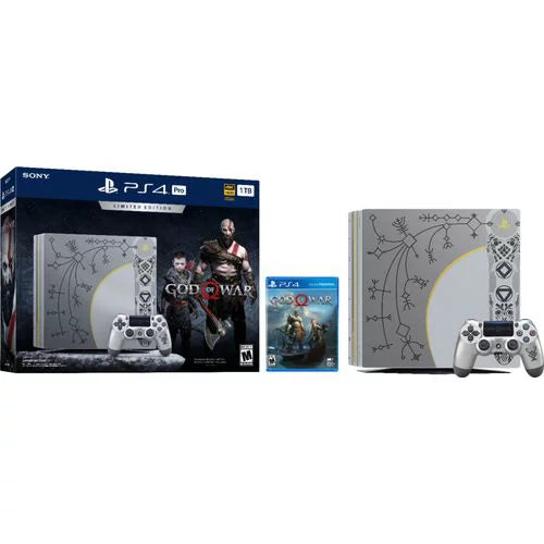 Used Sony PlayStation 4 Pro 1TB God of War Bundle, CUH-7115B
