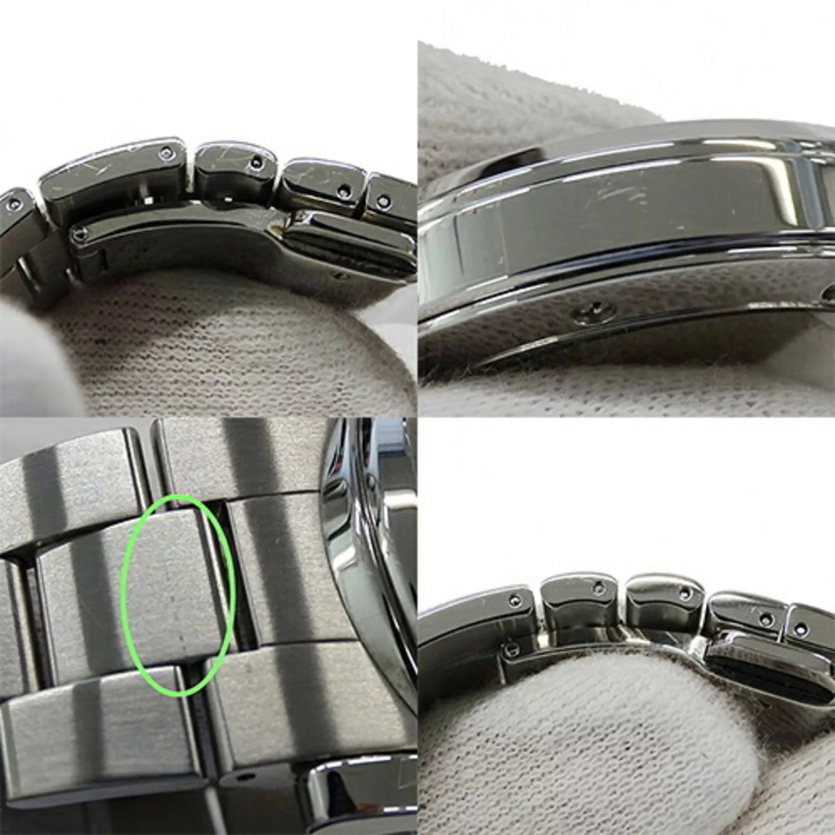 Used Gucci GUCCI watch men's G chrono date quartz stainless steel SS 101M YA101309 silver black