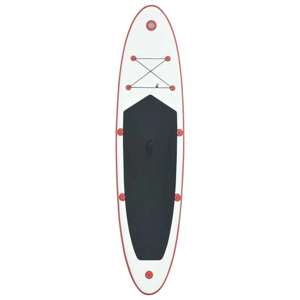 Stand Up Paddle Board Set  An Inflatable Surfboard in Captivating Red and White