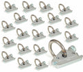 20 Heavy Duty E-Track O Ring Tie-Down Anchors w/ E Track Spring Fittings, Steel O-Rings, Tie Down Cargo Loads to ETrack TieDown System in Trailer, Truck, Van, Pickup