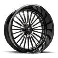 LUXXX HD FORGED LHD PRO 6 WARHOG 26X14 6X139.7 -76ET 125CB GLOSS BLACK MILLED WHEEL