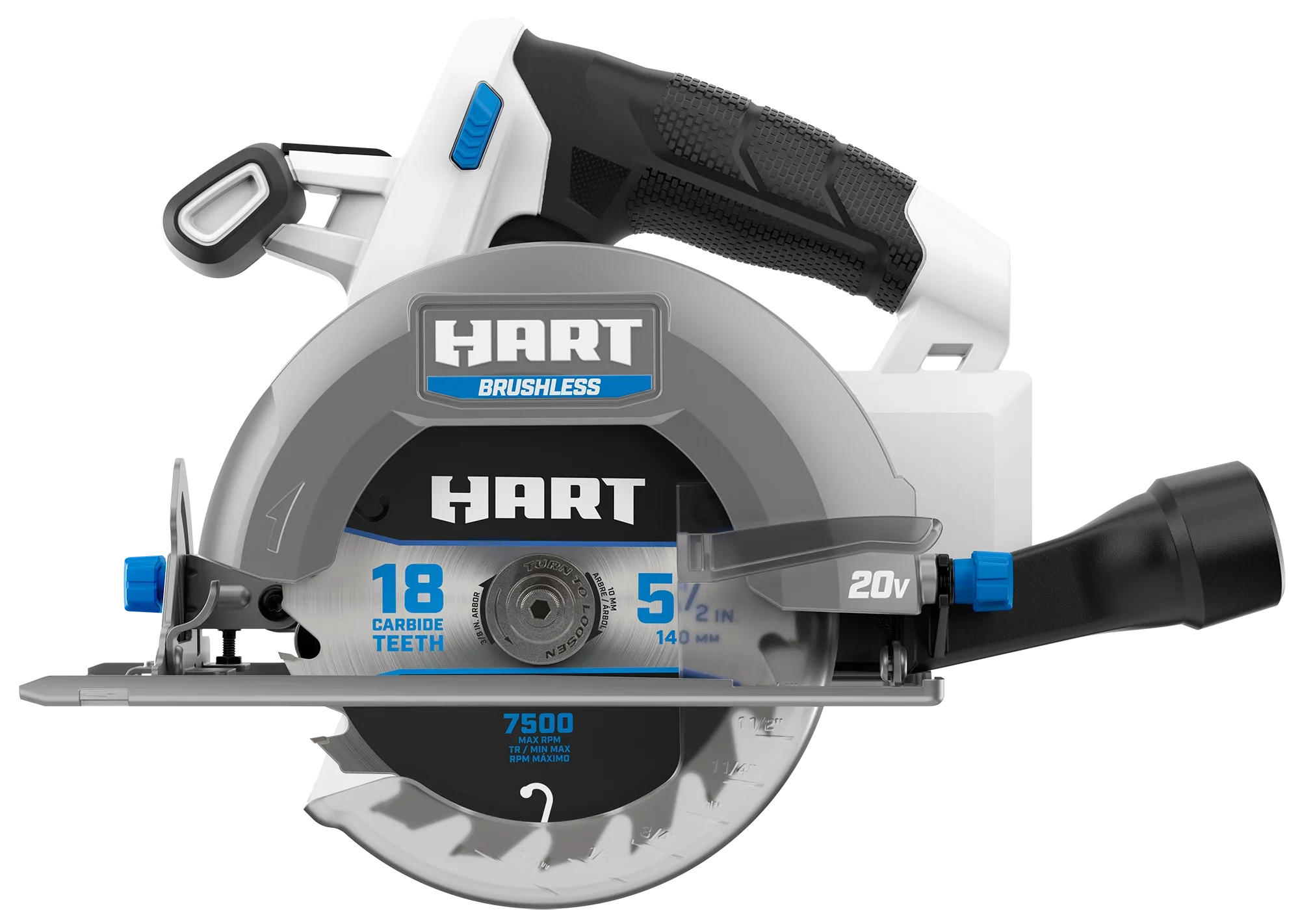 HART 20-Volt Brushless 5-1/2-inch Compact Battery-Powered Circular Saw (Battery Not Included)