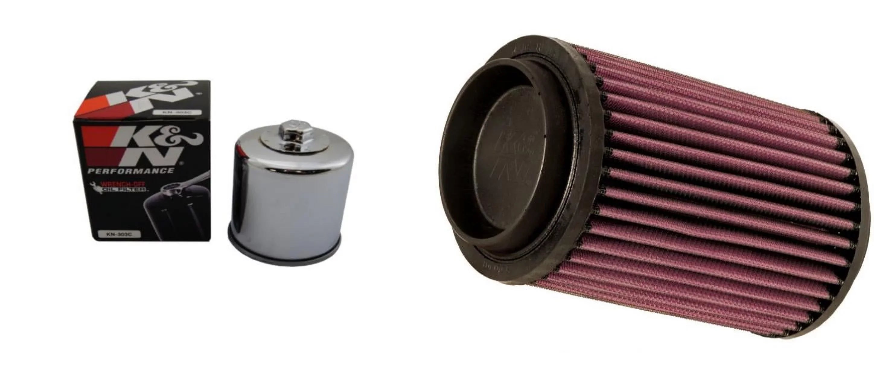 K&N Air and Oil Filter Chrome Kit for ATV/UTV POLARIS Sportsman 500 4x4 1996-1997