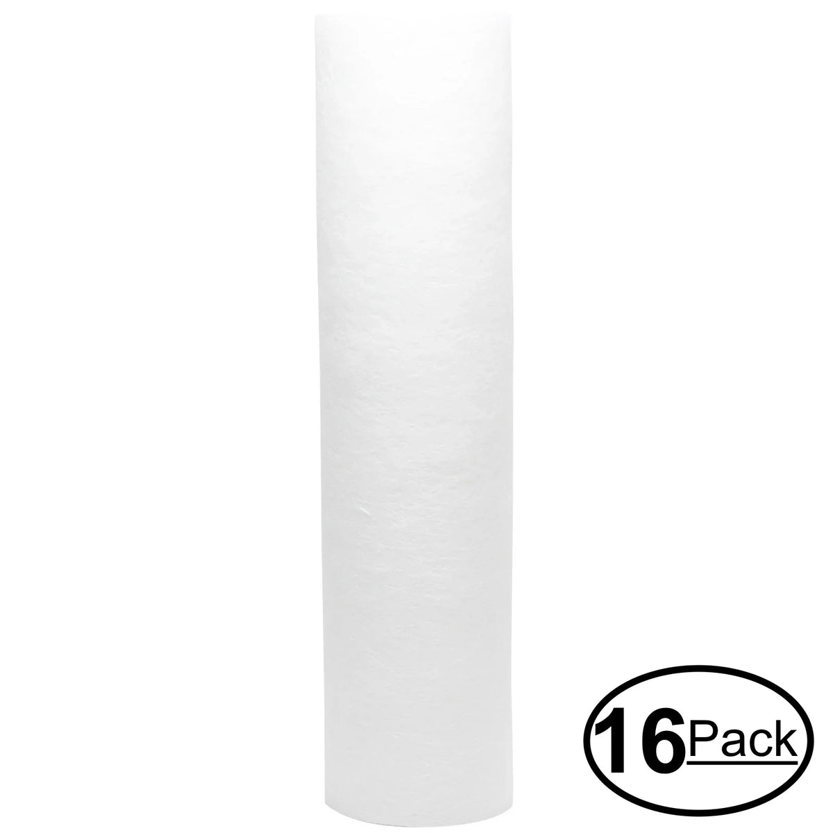 16-Pack Replacement for Captive Purity CP1131 Polypropylene Sediment Filter - Universal 10-inch 5-Micron Cartridge for Captive Purity 35 GPD Deluxe RO Filter System - Denali Pure Brand