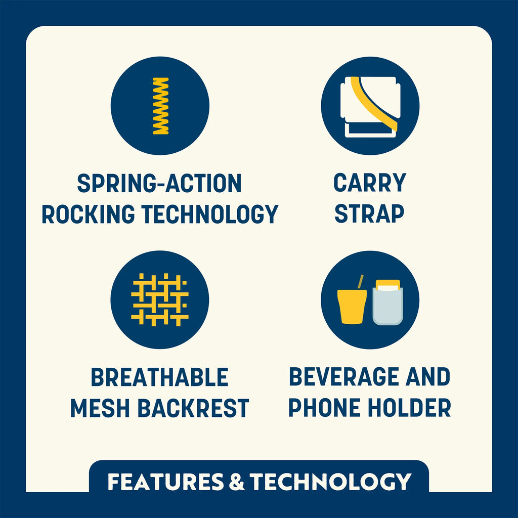 College Comfort Pro Rocker™ - Iowa Hawkeyes | Reserve DQ01