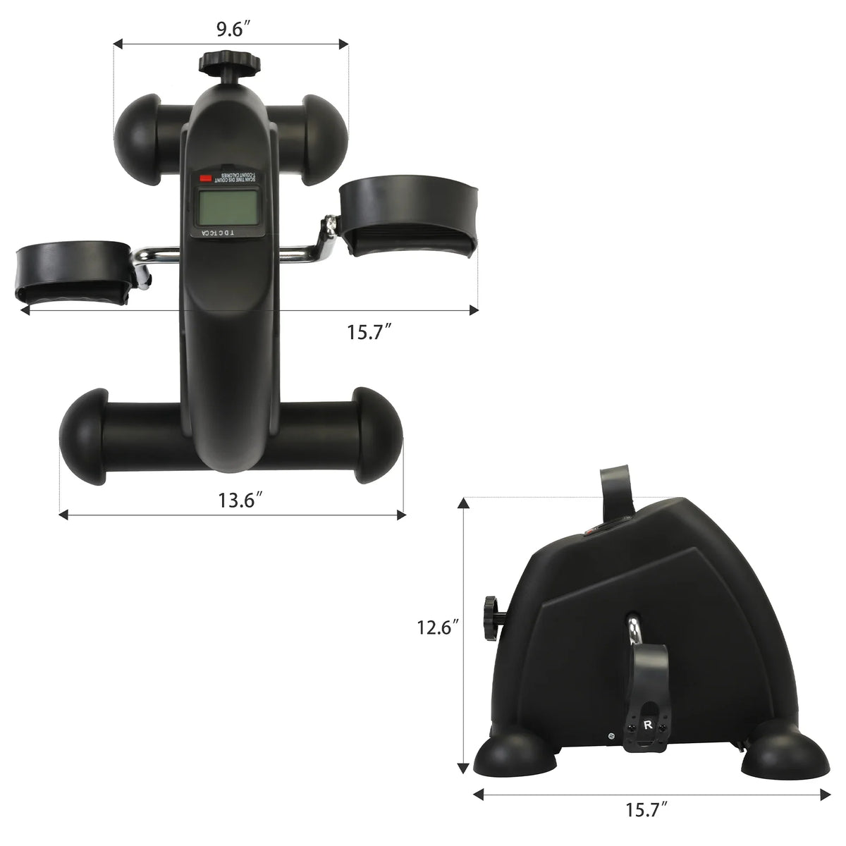 Portable Mini Exercise Bike with LCD Panel - Not specified - 8.38 - Improve health with this versatile mini exercise bike!