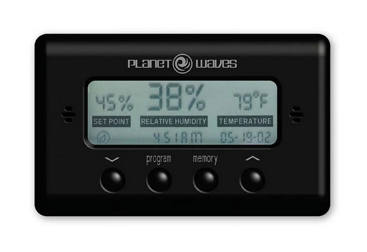 Planet Waves Humidity & Temperature Sensor, Easy to Read Digital Screen, PW-HTS