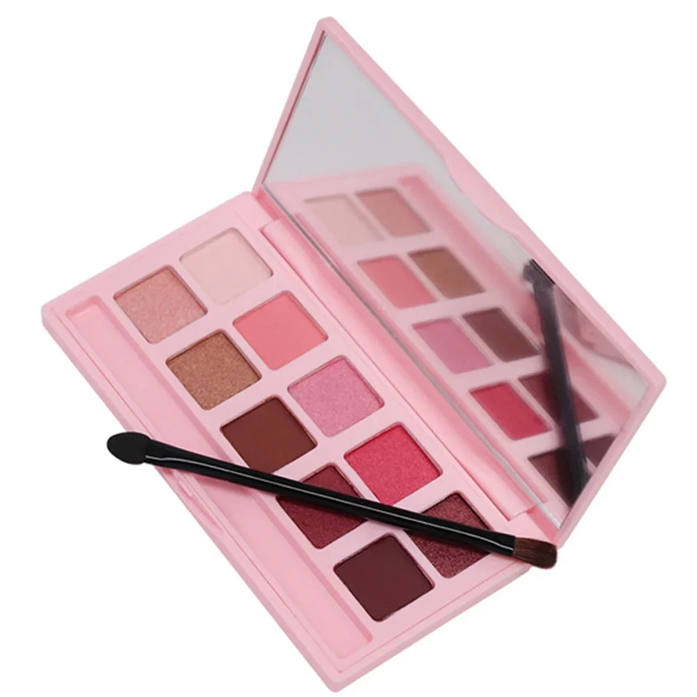 Nairbye Cosmetics, Eyeshadow Palette,10 Shades, Longwearing and Blendable, Vegan Formula