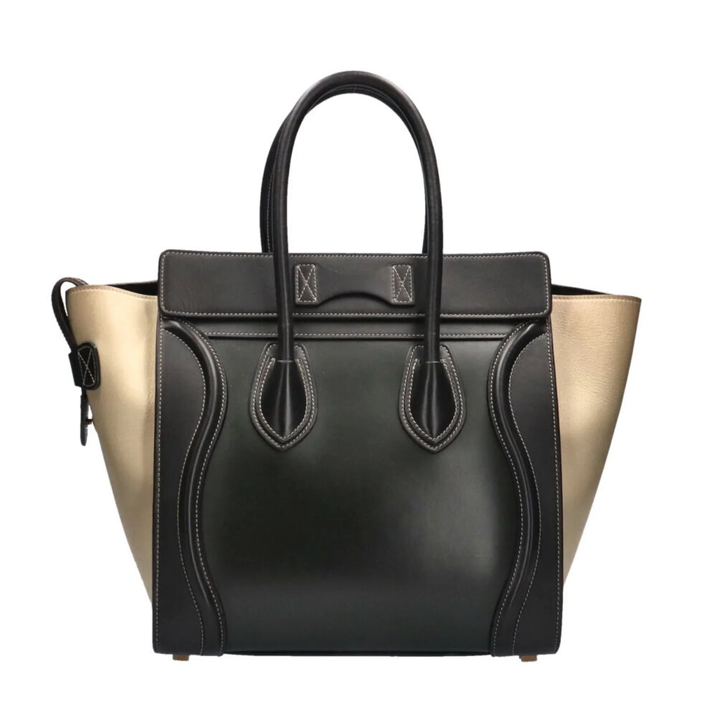 Pre-Owned Celine CELINE Micro Shopper Luggage Handbag Calf Ladies (Good)