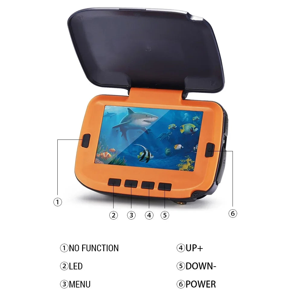 Lixada Fishing Camera Underwater 4.3in Digital LCD 120° View 300,000 Pixels Night Vision Suitable for Ice/River Fishing