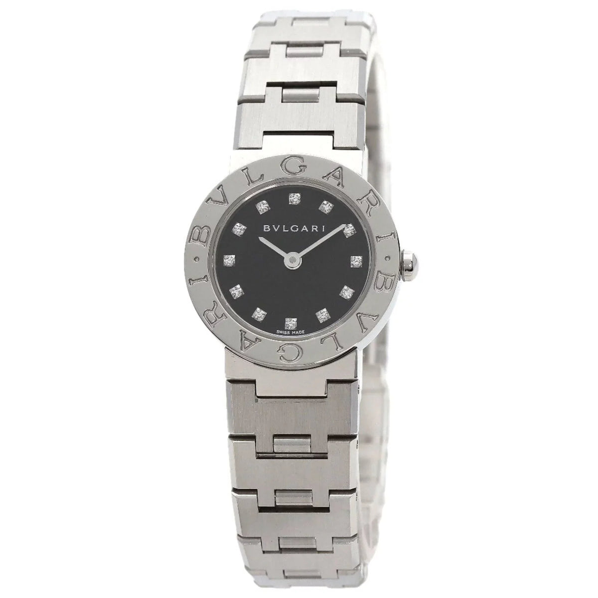 Pre-Owned Bvlgari BB23SS 12 12P diamond watch stainless steel SS ladies BVLGARI (Good)