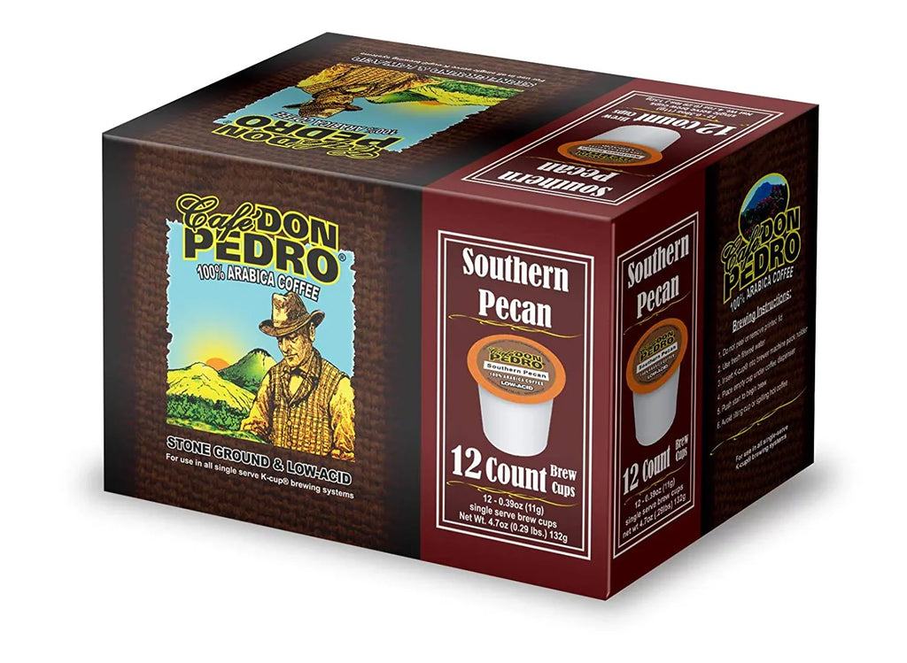 Cafe Don Pedro Assortment Pack Arabica Low-Acid Coffee Pods 72 Ct. - Compatible With Keurig K-cup Coffee Maker - Try 6 Different Coffees 12 Cups of Each - 100% Arabica