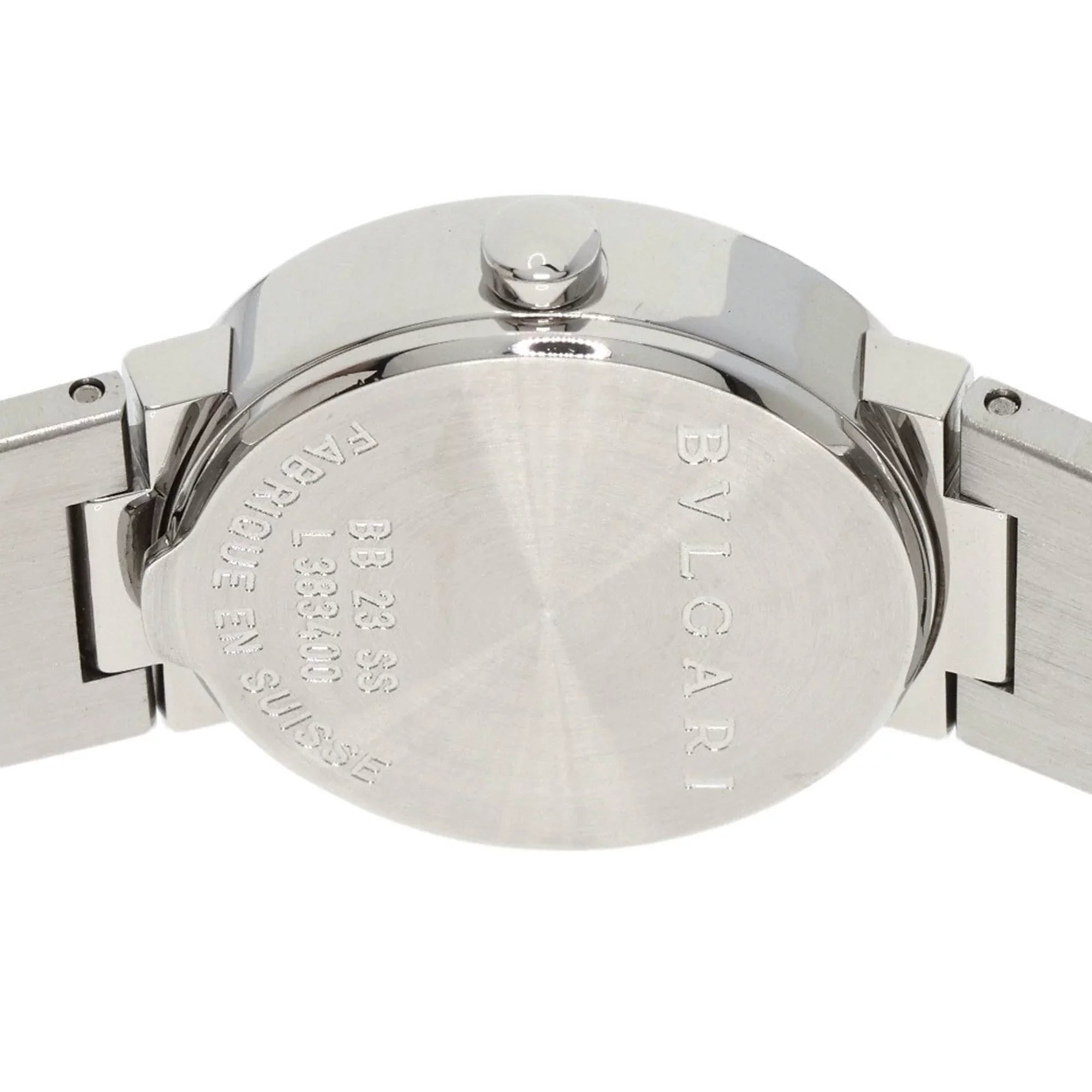 Pre-Owned Bvlgari BB23SS 12 12P diamond watch stainless steel SS ladies BVLGARI (Good)