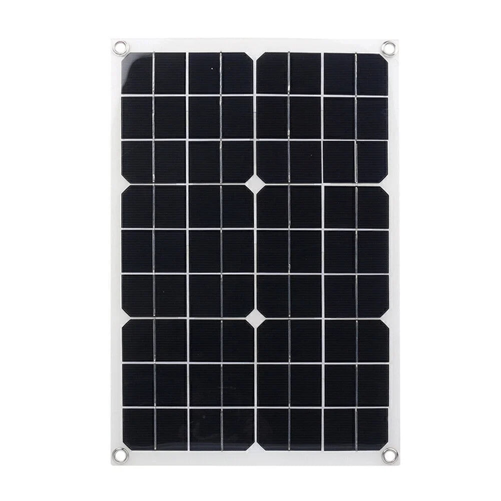 ligaofeng Multifunctional Ultra-thin 20W Monocrystalline Solar Panel Battery Charger with USB Output Ports Waterproof Portable