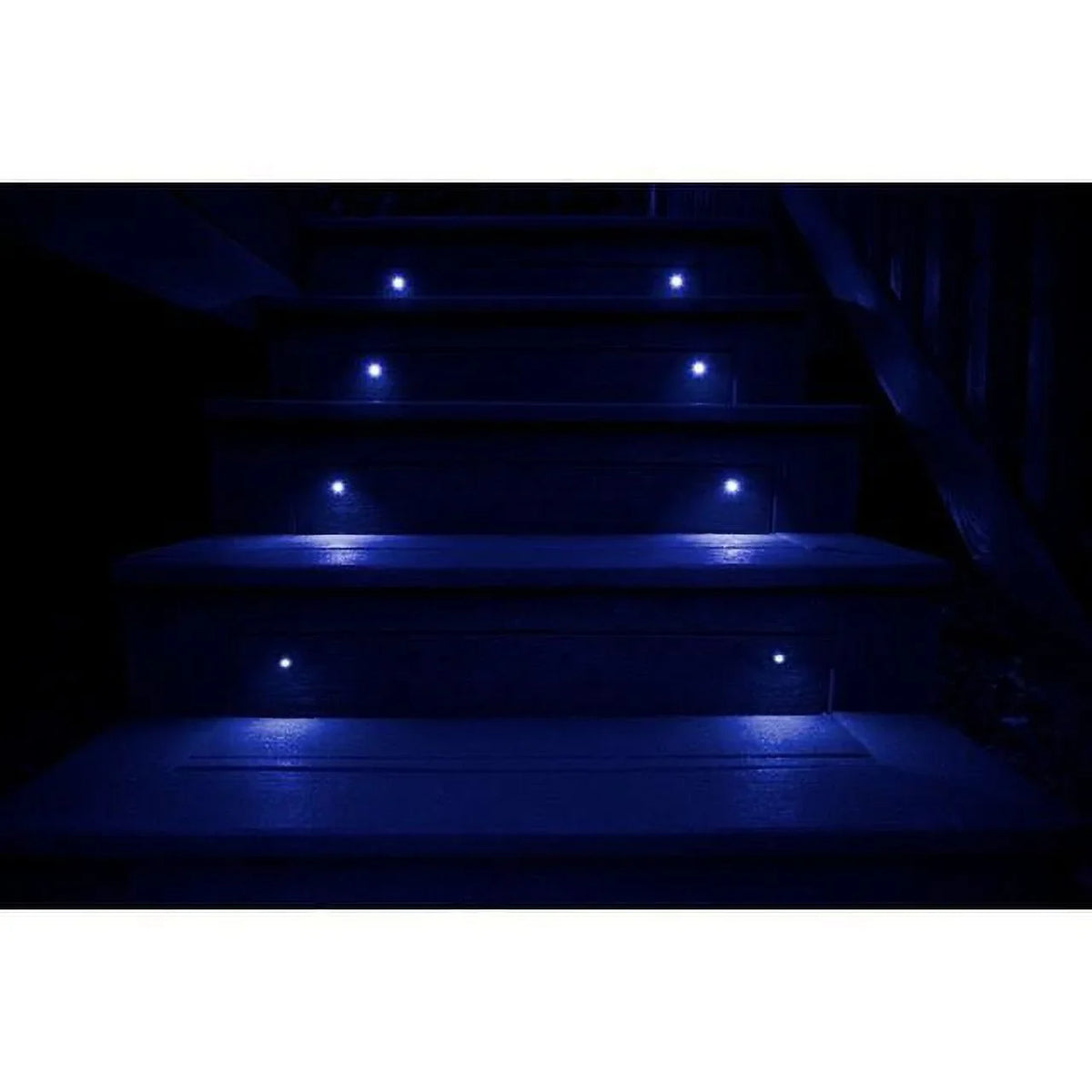 Race Sport MSDLSSRGB - NEW - Marine 5050 LED Deck Lighting Beveled Downward pitch technology - Stainless Steel RGB Multi-Color - Compatible with HydroBLAST Controllers