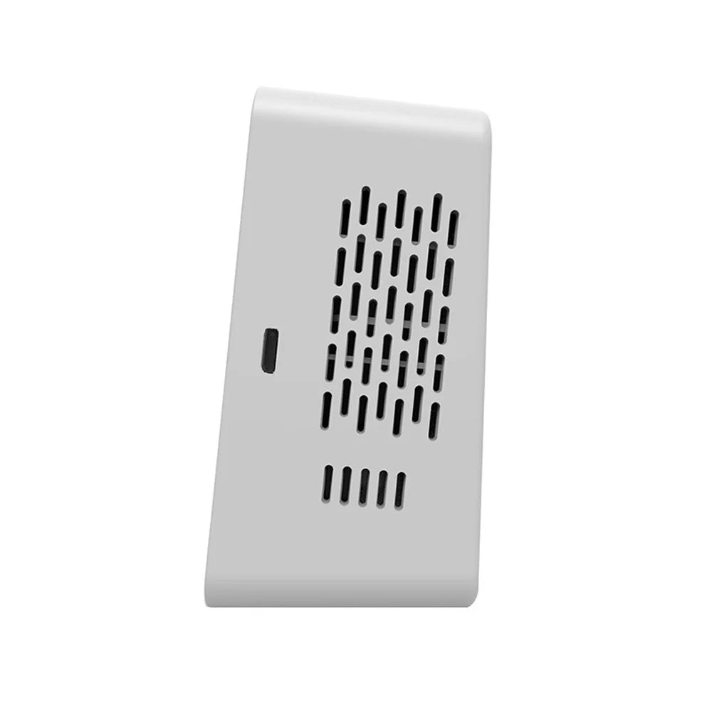Wifi Intelligent Air Quality Detector Pm2.5 Co2 Tvoc Hcho Temperature Humidity 6 In 1 Detector Time Date Week Monitor Mobilephone App Remotes Viewing 2 Sets Alarm Clock Home Indoor Desk