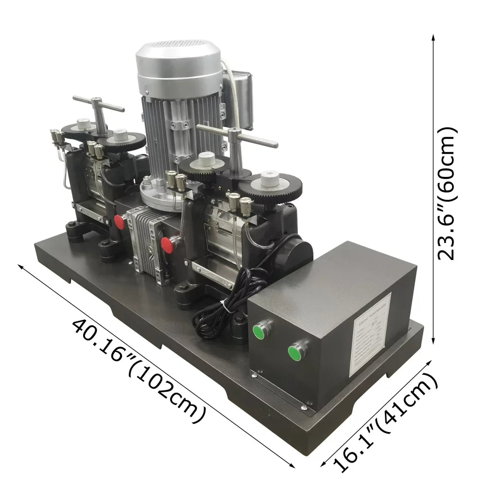 INTSUPERMAI Electric Rolling Mill Machine 3HP Double Head Jewelry Making Tool