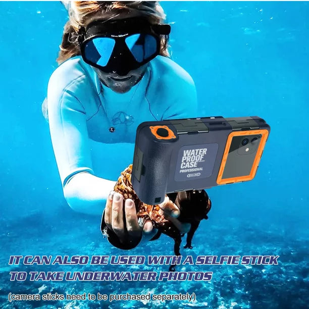 UrbanX Professional [15m/50ft] Swimming Diving Surfing Snorkeling Photo Video Waterproof Protective Case Underwater Housing for Oppo F9 (F9 Pro) And all Phones Up to 6.9 Inch LCD with Lanyard