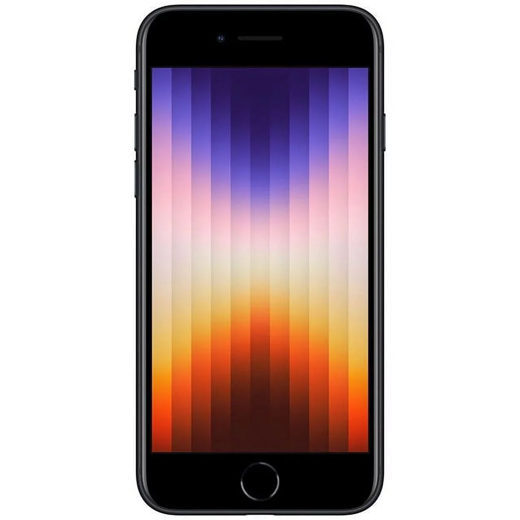Refurbished Apple iPhone SE (3rd Gen) A2595 (Fully Unlocked) 128GB Midnight (: ) (Refurbished)