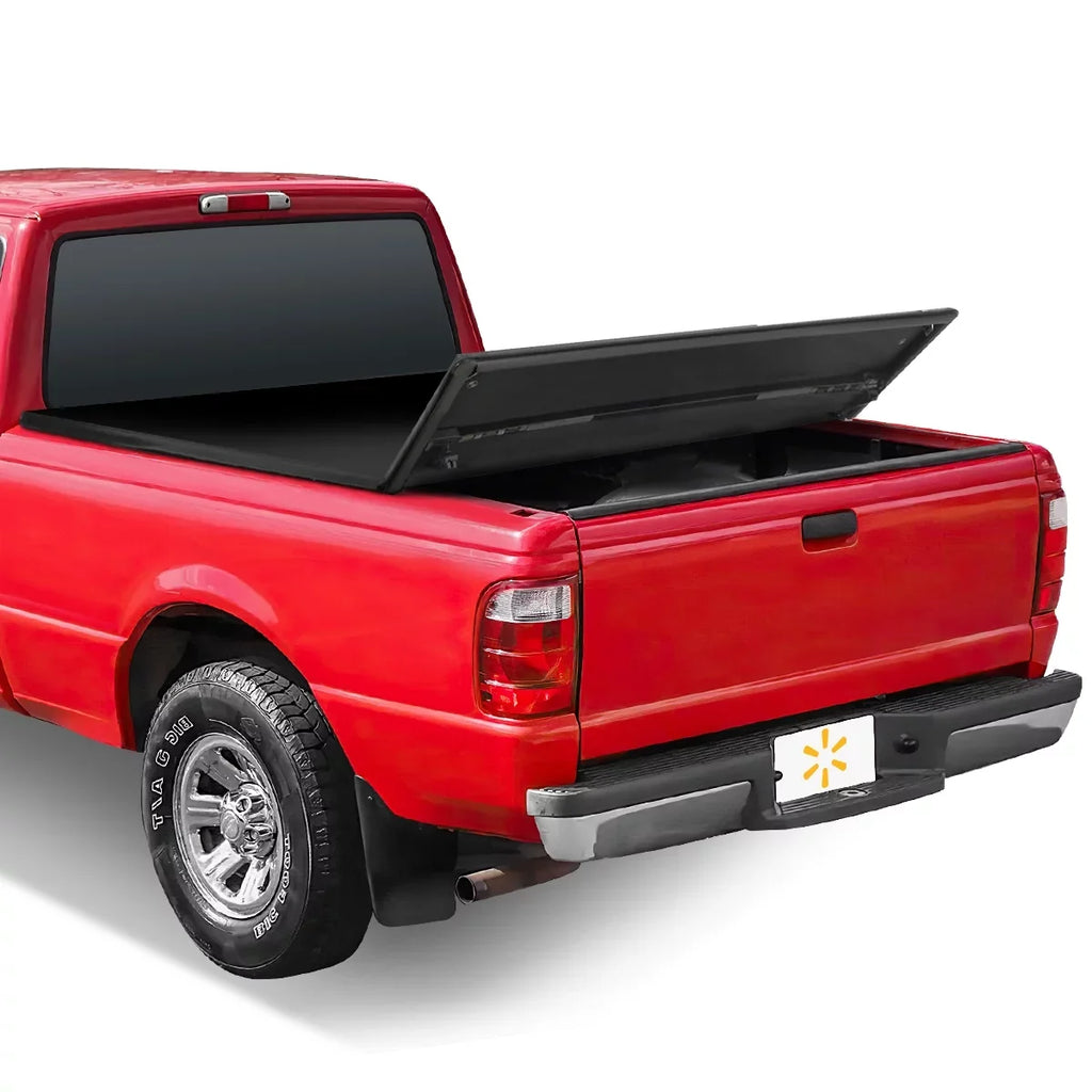 Auto Drive Soft Tri Fold Truck Bed Tonneau Cover Fits Ford Ranger Flareside/Splash 6' 1993-2011
