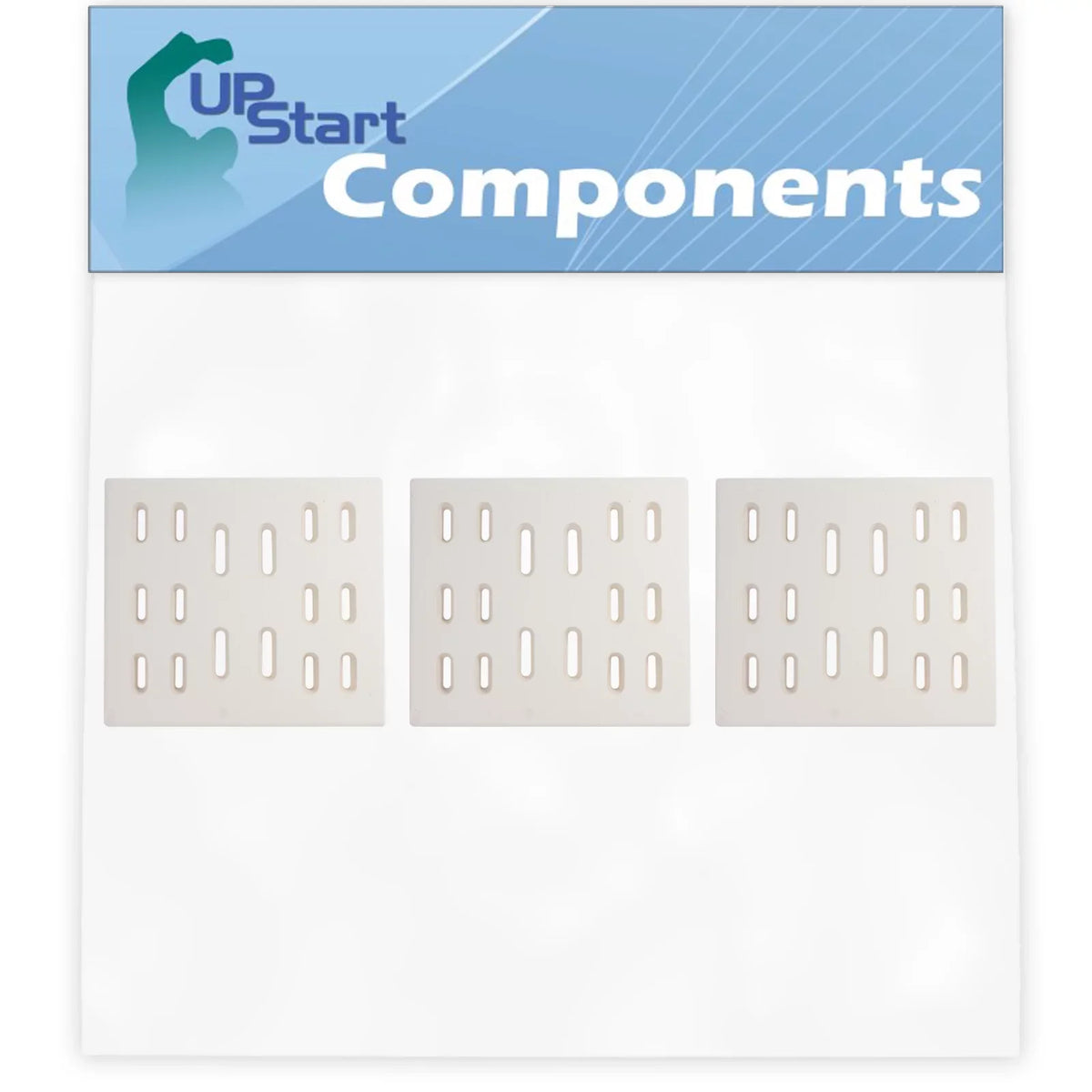 3-Pack BBQ Grill Heat Shield Plate Tent Replacement Parts for Bakers Chefs 9905TB - Compatible Barbeque Ceramic Flame Tamer, Guard, Deflector, Flavorizer Bar, Vaporizer Bar, Burner Cover 8"