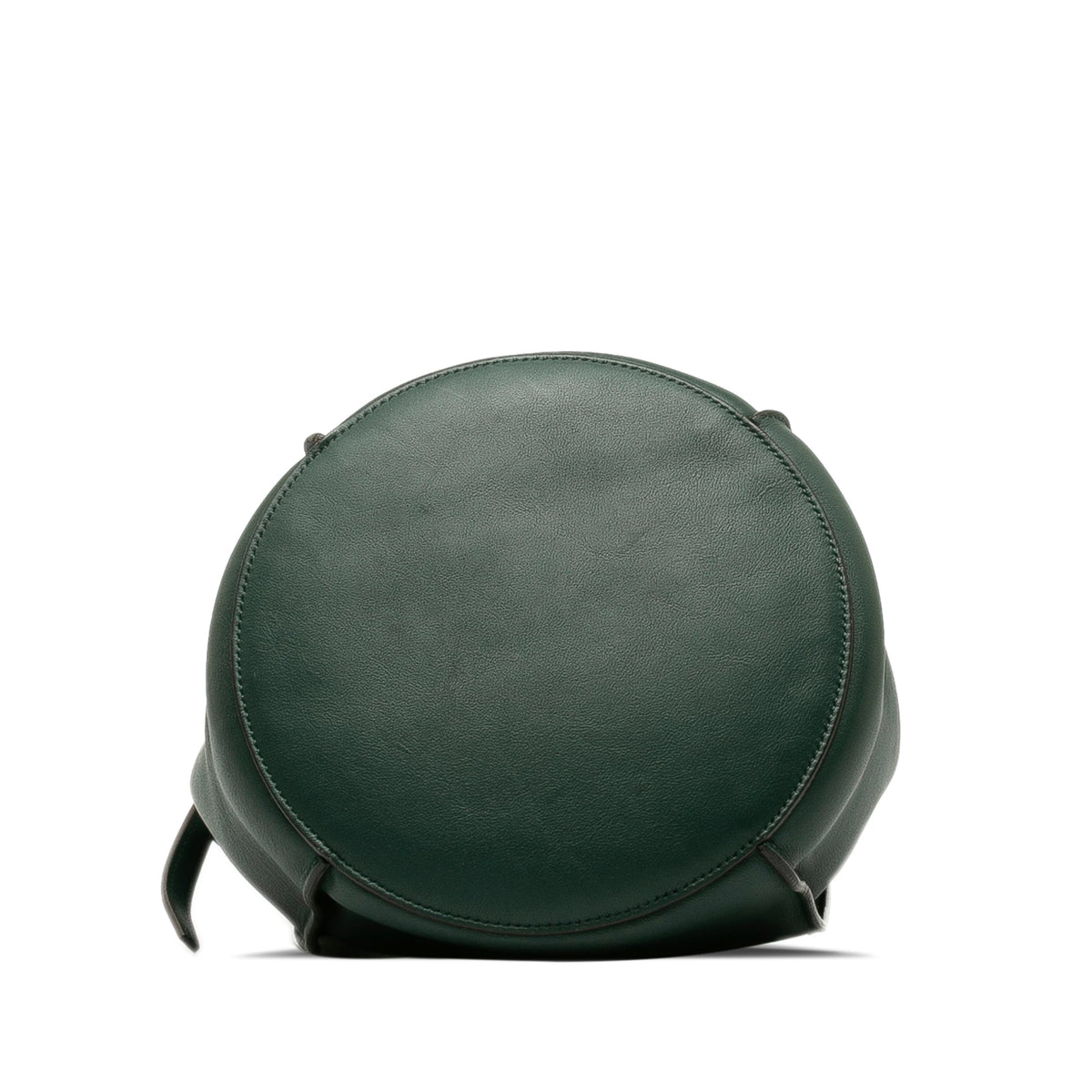 Pre-Owned Authenticated Celine Big Bag Bucket Calf Leather Green Bucket Bag DrawstringBag Unisex (Good)
