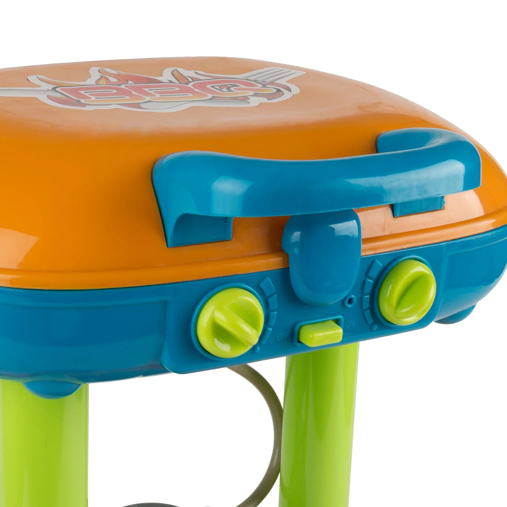 Hey! Play! BBQ Grill Toy Set - Pretend Play Kids Dinner Play Set